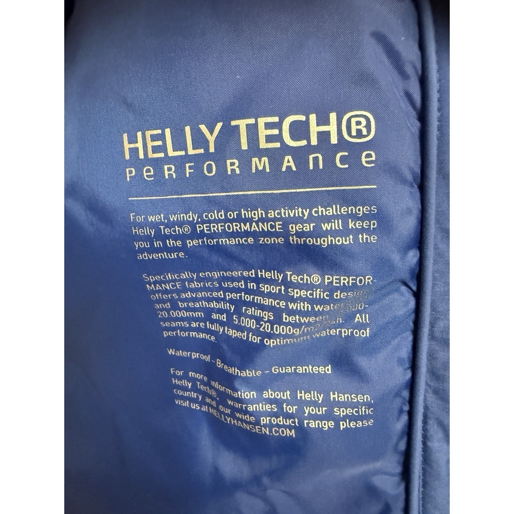 Helly Hansen Ski Jacket Mens Large Red Good RECCO Helly Tech Performance Hooded - Picture 8 of 9